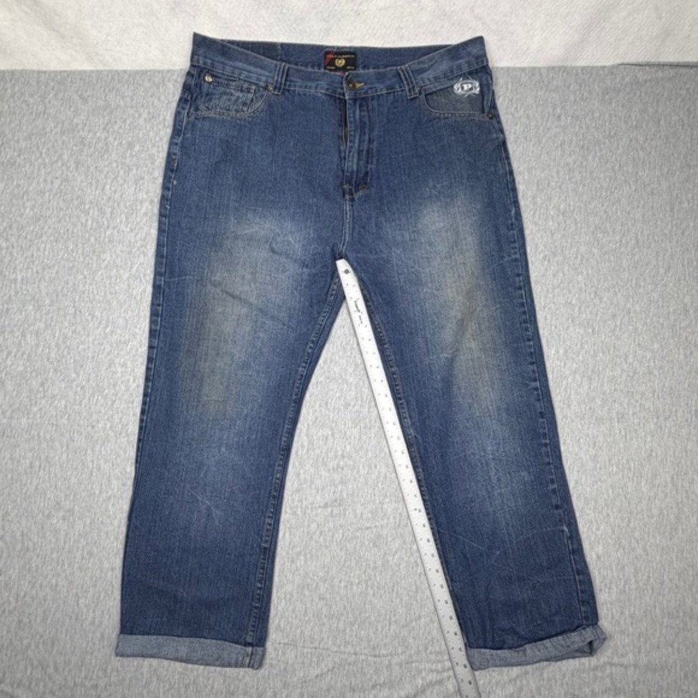 Phat Farm Phat Classics Baggy‎ Jeans Mens 44x32 Blue Medium Wash Y2K Streetwear - Picture 2 of 10